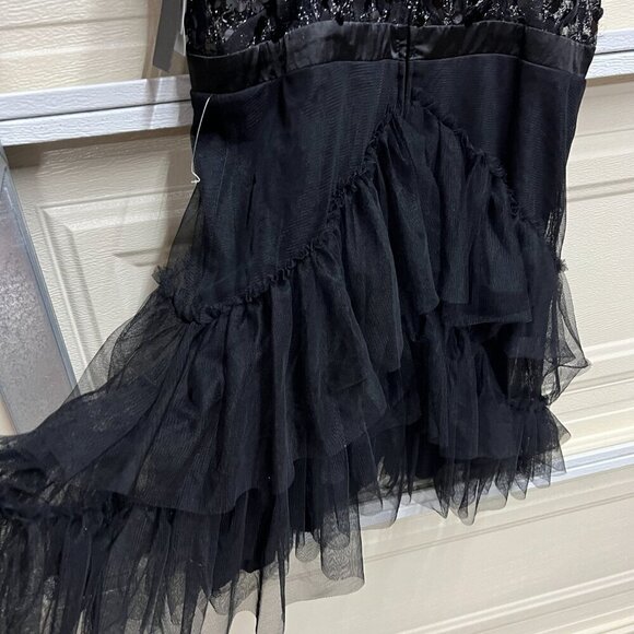 City Studios Womens Juniors Paillettes Mini Fit & Flare Dress Sz 11/12 Black - Picture 5 of 11